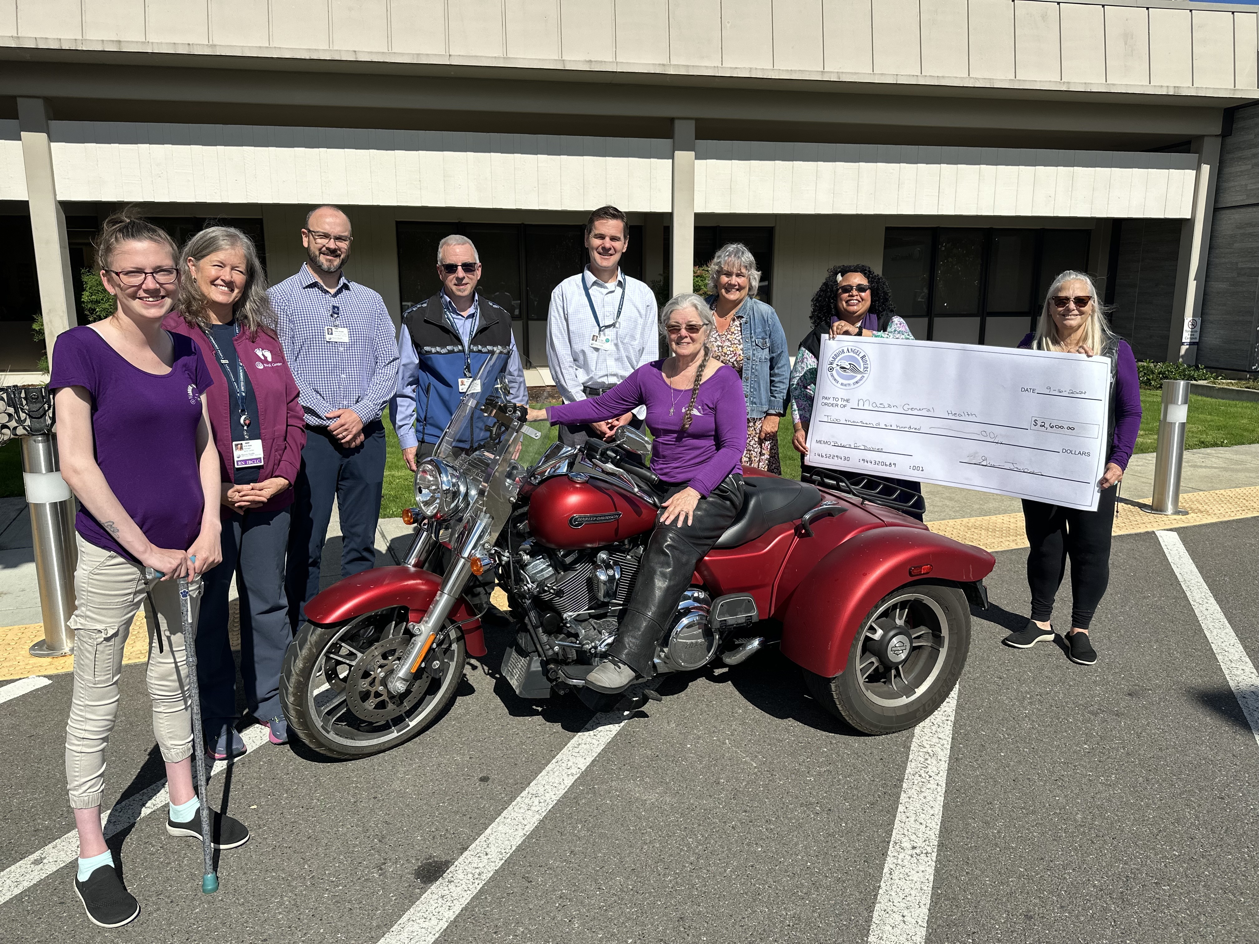 Donation of 2600 from Bikers
