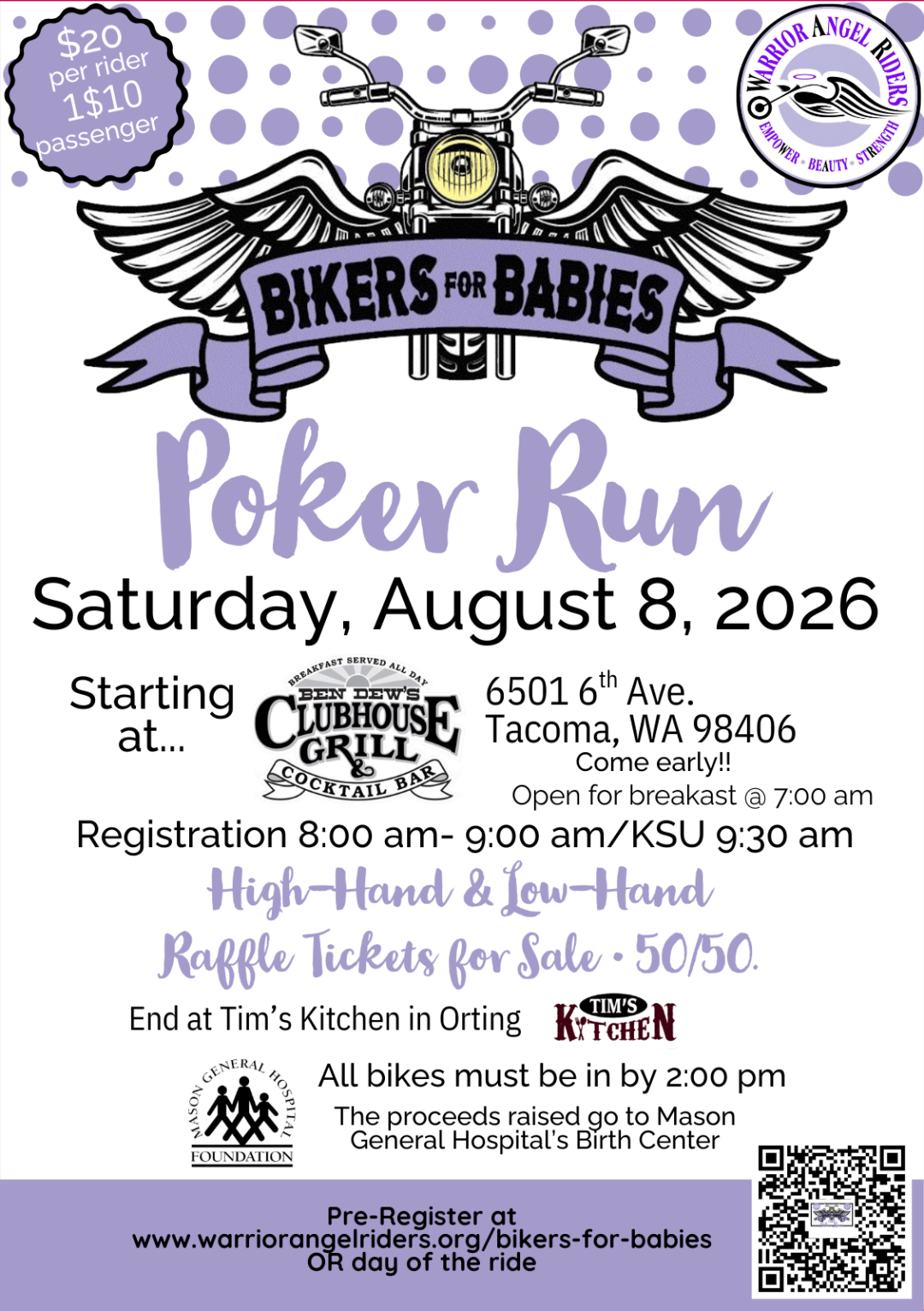 2026 WAR Poker Run FLYER